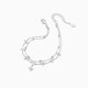 Catiro Lucky Dual Four-leaf Crocodile Bracelet for Women 925 Silver Light Luxury Niche Design Birthday Gift for Girlfriend