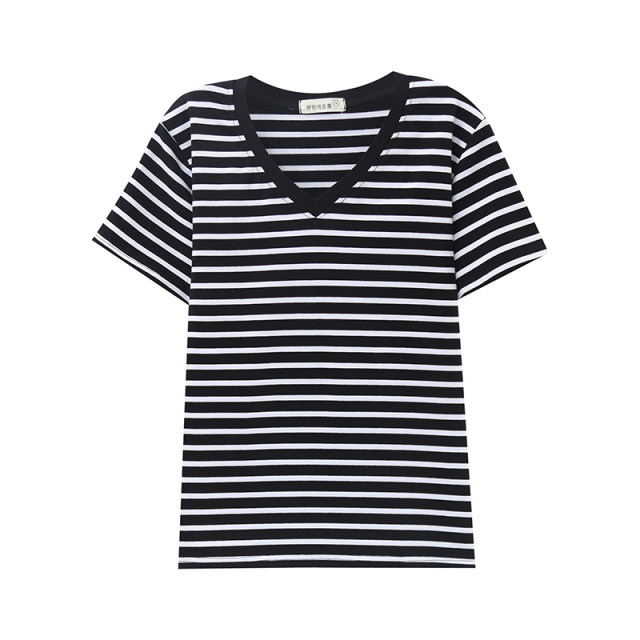 2025 new summer loose large-size cotton front shoulder short-sleeved T ...