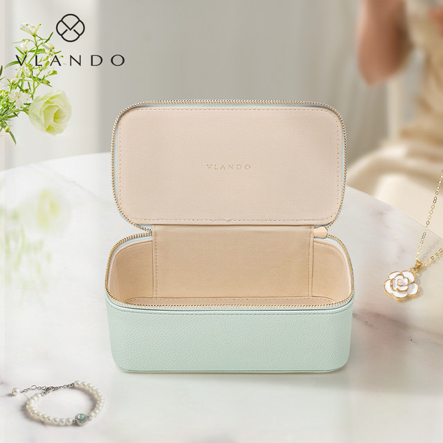 VLANDO's new jewelry storage bag portable travel anti-oxidation jewelry bag velvet jewelry storage box