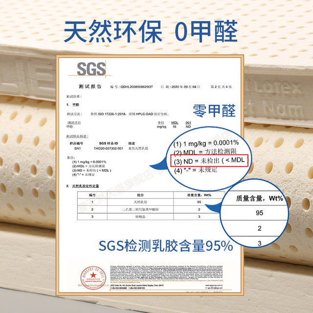 LIENA Vietnam imported natural latex mattress 5 7.5 10cm can be customized with non-Thai rubber