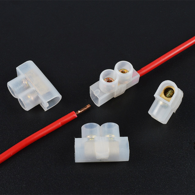 Quick terminal block wire connector one in and one out male and female ...