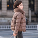 Mom's short winter down jacket, middle-aged women's style cotton-padded jacket, 50-year-old middle-aged and elderly loose thickened cotton-padded jacket