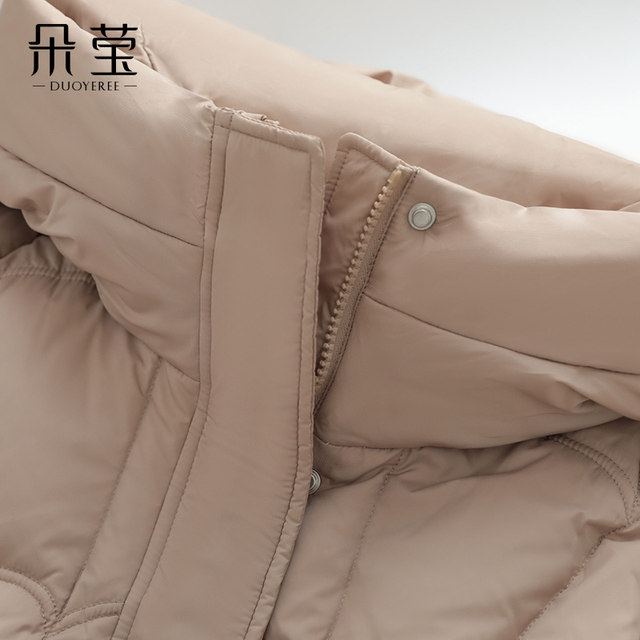 High-end brand mother's winter wear thickened down jacket 2025 new middle-aged women's clothing middle-aged and elderly style hooded jacket