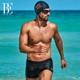 BE Fan De'an fashion boxer swimming trunks men's anti-embarrassing quick-drying vacation professional training swimming trunks fashion shorts