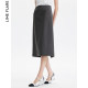 Rhine Fleir retro long skirt early autumn new high-end suit skirt commuting temperament unique
