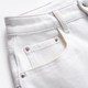 White denim shorts for women 2025 summer thin loose slim and elastic A-line casual wide-leg hot pants