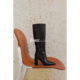 IORE ideal mineral design original construction style minimalist structure thick heel pointed toe knee-high boots