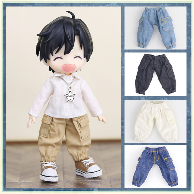 taobao agent OB11 baby pocket pants pants molly doll clothing 12 points BJD doll clothing GSC body yMY can be worn