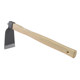 Hoe, household agricultural tool for growing vegetables, digging soil and weeding, dual-purpose land reclamation, loosening soil and digging bamboo shoots, outdoor fishing agricultural rake with wooden handle