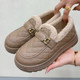 Snow boots for women, new winter old Beijing cotton shoes, warm and comfortable mother's shoes, furry shoes, plus velvet and thickened loafers