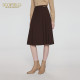 Scofield women's simple and elegant A-line skirt commuter pleated skirt summer skirt