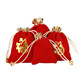 Red Fu velvet cloth bag empty bag jewelry storage bag tie-out jewelry wedding coin drawstring bag bag custom LOGO