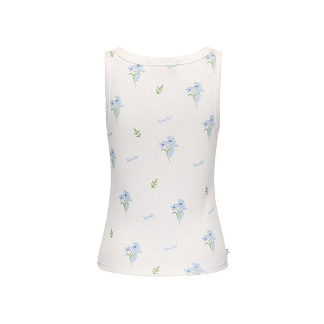 XIAOLI Xiaoli Fashion New White Blue Floral Sports Knitted Vest CHENSHOP Designer Buyer Store