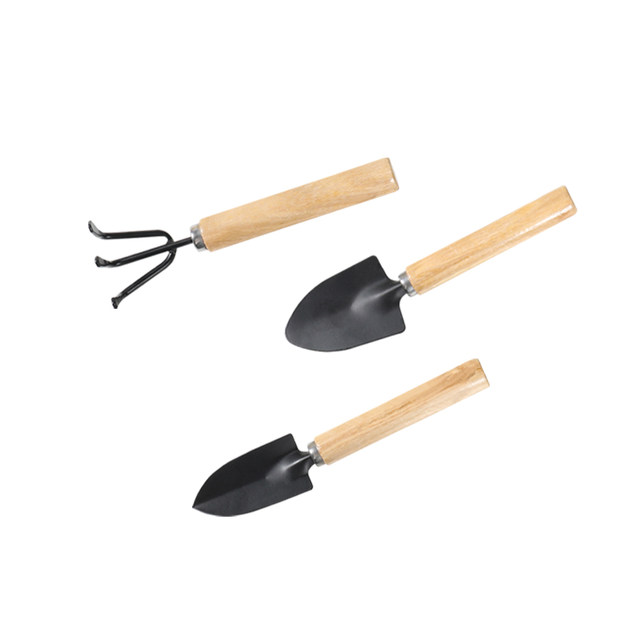 Flower planting tools household set for growing vegetables, flowers and flowers, succulent shovel, soil rake, shovel, gardening shovel, three pieces