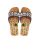 Guisen comfortable and cool flat-heeled wooden slippers for men and women, foot acupoint massage, summer home anti-slip wooden clogs
