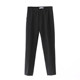 Loose falling cigarette pants for women 2025 autumn and winter new large size fat girl mm black nine-point pants straight suit pants