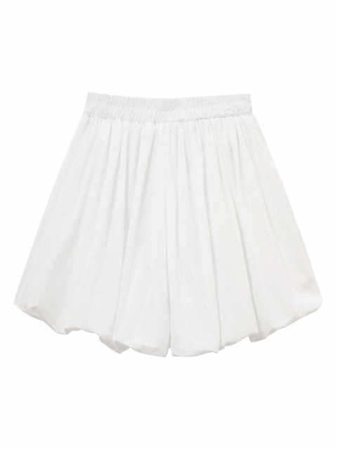 Design-sensory flower buds, high waist skirts and pants for women in summer, large size fat mm versatile slim short skirt, fluffy lantern skirt