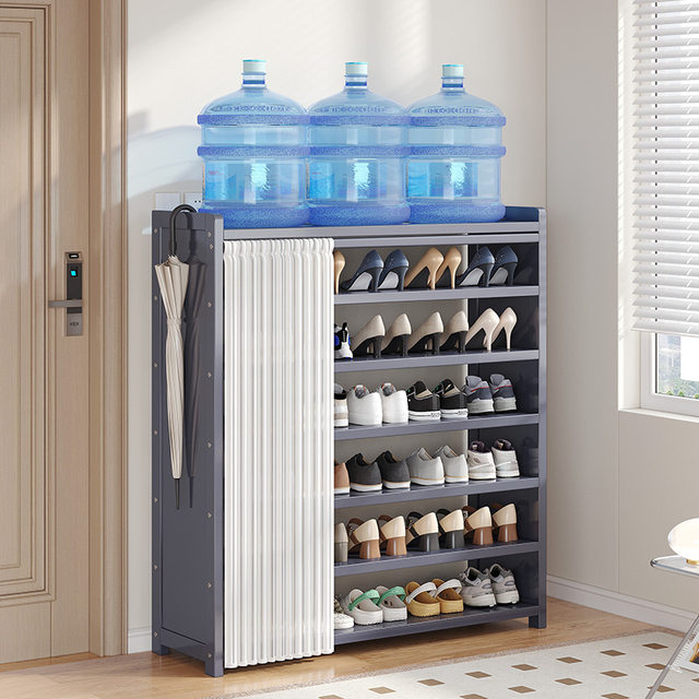 Shoe rack household door Multi -layer dust -proof curtain simple shoe cabinet storage artifact room beautiful rental house for room