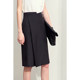 Amii2024 new summer style commuting asymmetric pleated skirt women's rose scent suit skirt little black skirt