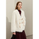 AMII new Chinese environmentally friendly fur girl 2024 autumn new coatlift Su leather buckle imitation mink velvet v -neck jacket
