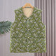 Mother's vest floral corduroy plus velvet thickened autumn and winter clothing middle-aged and elderly women's vest warm waistcoat
