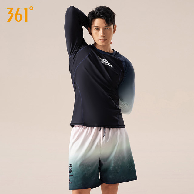 361 men's swimsuit long -sleeved sunscreen seaside beach casual ventilation swimsuit men's bubble hot spring diving surfing suit