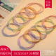 High -elastic durable hair head rope 2023 double -colored hair ring rubber band female tie scoop case temperament black hair