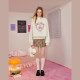 UNIFREE retro round neck sweatshirt for women loose college style Korean style ins versatile top