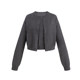 UNIFREE simple knitted cardigan sleeveless vest two-piece miu-style dressing high-zhishen slim fit top