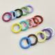 Candy color paint dripping oil spring coil color open spring buckle small round metal hanging buckle accessories accessories