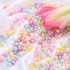 
Candy color ABS straight hole imitation pearl bracelet beading material Handmade DIY homemade earring necklace jewelry matching