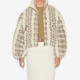 MARANT ETOILE MACKENSY retro printed zipper fleece thickened cotton jacket for women