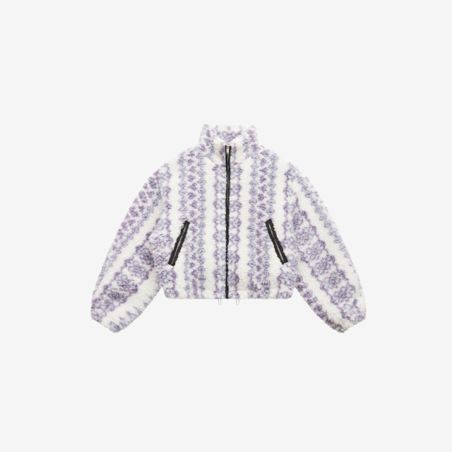 MARANT ETOILE MACKENSY retro printed zipper fleece thickened cotton jacket for women