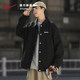 Huili lapel jacket men's autumn and winter 2024 new thickened high-end tooling top American baseball uniform trend