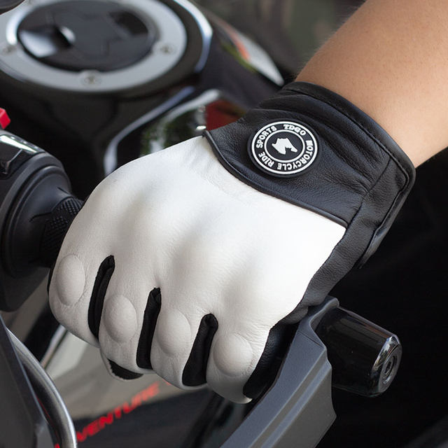 Motorcycle riding leather gloves, winter motorcycle rainstorm grade waterproof, windproof, cold-proof and warm equipment, universal for men in all seasons