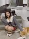 Doll collar pullover sweater for women, autumn and winter loose outer wear, Japanese style 2023 autumn wear, new lazy style knitted top