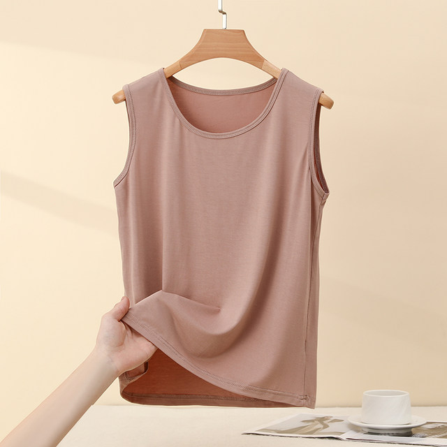 Large size wide shoulder modal camisole women's summer loose and slim inner layering shirt outer sleeveless top thin