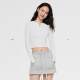 asomesome American Henry Neck Hot Girl Slim Knit Long Sleeve T-shirt Women's V-neck Underwear Top Base Shirt