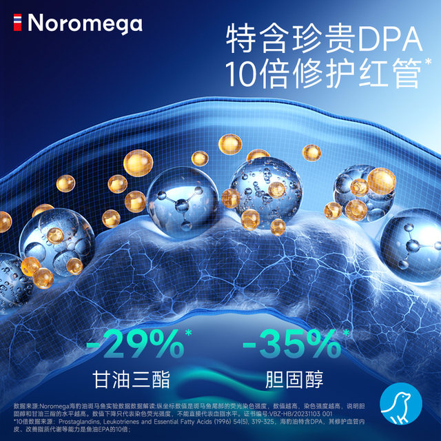 [3 bottles] Norway imported Noromega seal oil flagship store Cardiovascular non-deep sea fish oil