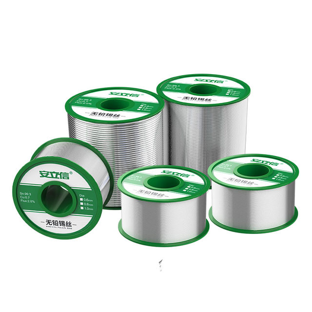 Anlixin environmentally friendly lead-free solder wire 0.8mm rosin core low temperature repair welding 1.0 solder wire high standard tin wire