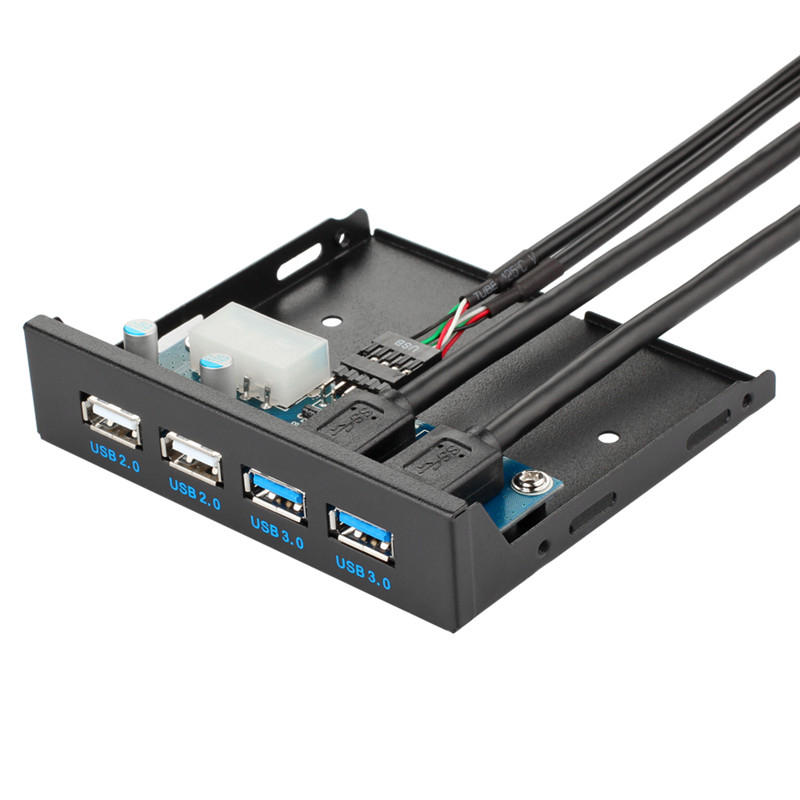 机箱usb接口3.0前置面板线电脑主机软驱位扩展插口音频台式配件