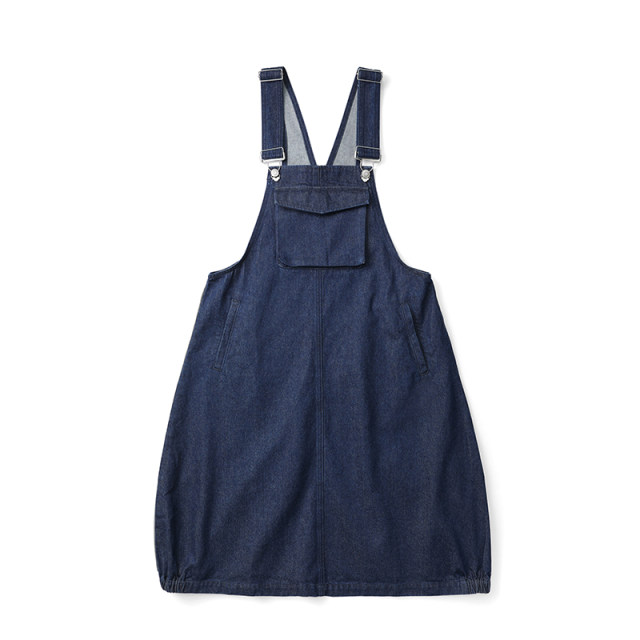 PRTH age -reduced net red strap skirt female versatile loose casual covered thin A -shaped long denim skirt
