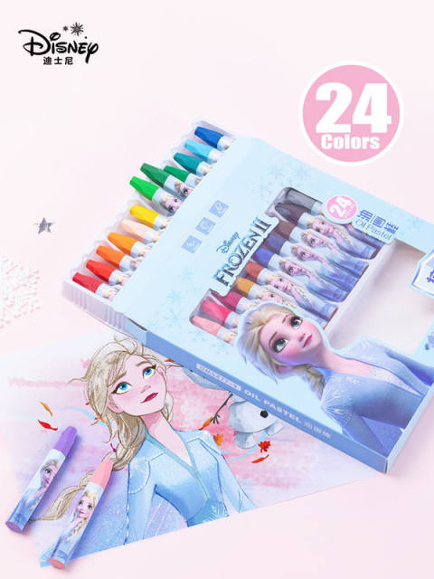 Disney Frozen Electric Stationery Gift Box Set Primary School Gift Pack Girls' Special Exam Start-up School Supplies Cartoon Gift First Grade Three-Five-Piece Set Children's Kindergarten