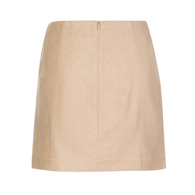 DAMOWANG Autumn and Winter New Deconstructed Spliced ​​Short Skirt Slim A-line Short Skirt