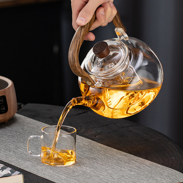 2025 new glass teapot thickened heat-resistant and explosion-proof ...