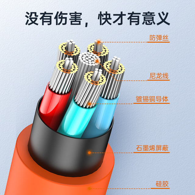 Super fast charging data cable typec suitable for Huawei Xiaomi Apple 15pro Honor mobile phone 6A double-head 66w charging cable thick zinc alloy tpyec Android 100W flash charge 5a