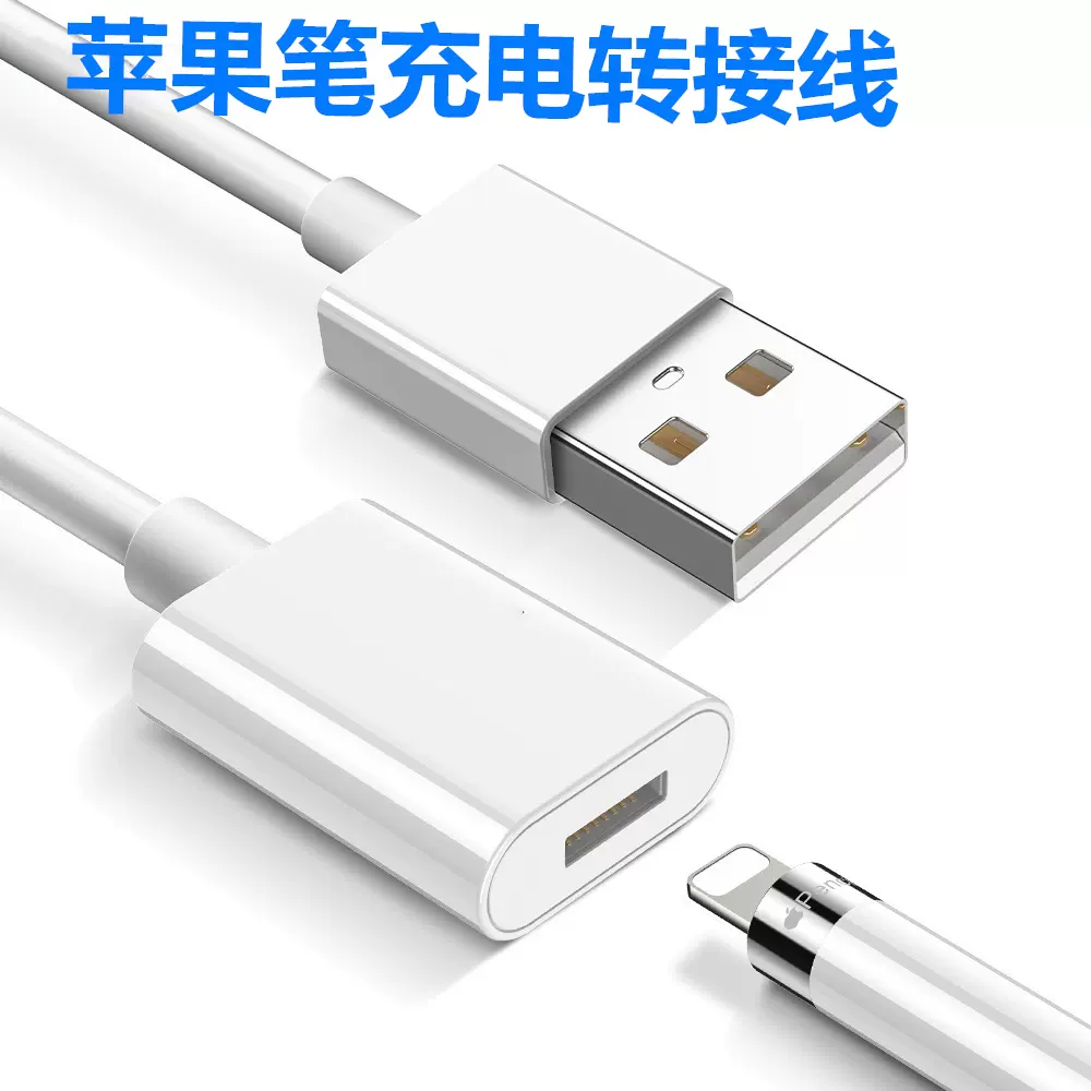 适用于苹果apple Pencil充电线一代usb转接线ipad Pro手写笔充电转换头苹果铅笔充电器ipencil充电转接头1代 Taobao