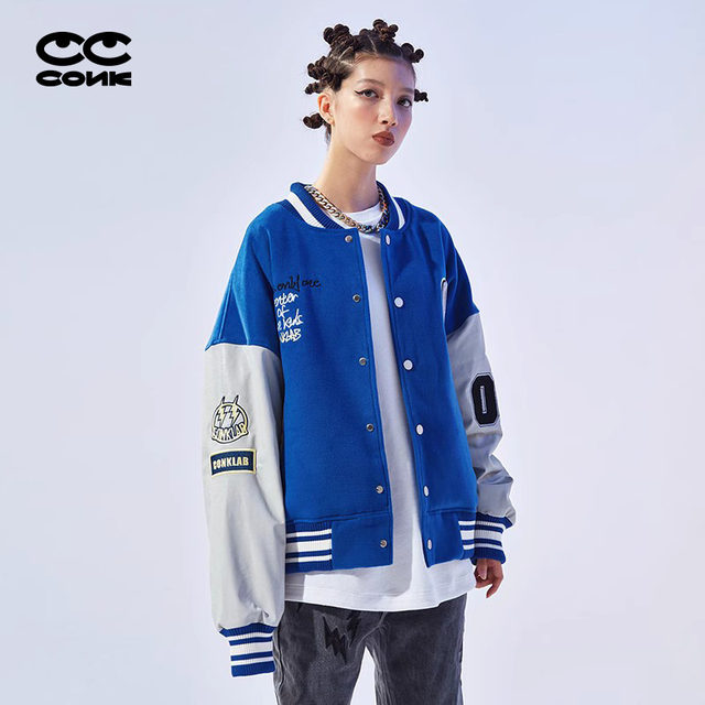 CONKLAB Bear Baseball Wear Men's Trendy Brand 2024 Spring and Autumn ...
