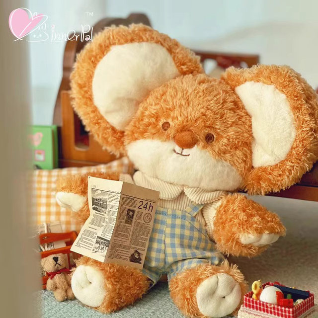 Funny innerpal plush bunny doll comforts the doll cute fox birthday gift for girlfriend doll
