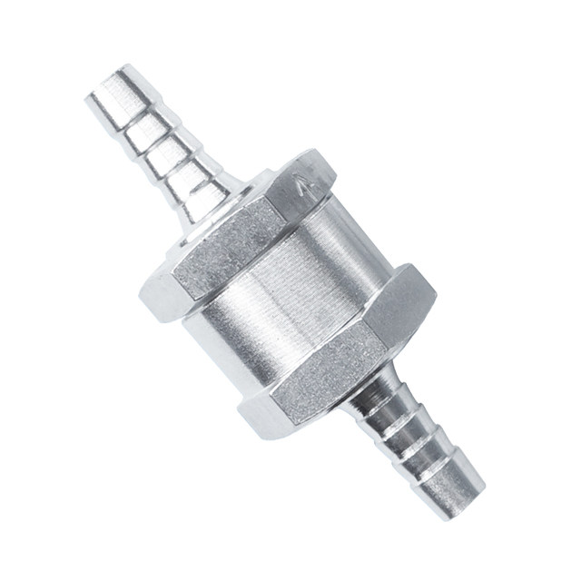 Automotive aluminum alloy gasoline diesel fuel one-way check valve 6/8/10/12 aluminum alloy one-way valve